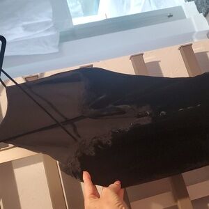 Cami New York camisole.  Velvet and lace with a deep V back.